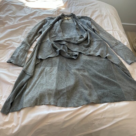 Patchwork grey cashmere duster - Picture 2 of 9